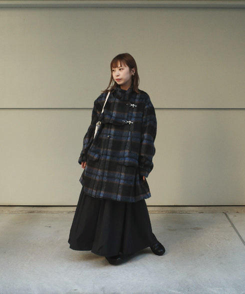 H161 / 着用サイズ: S ネイビーチェック