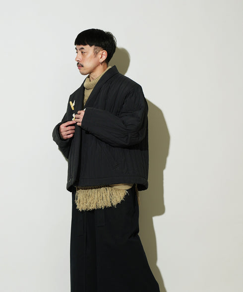 H163 / 着用サイズ: S ブラック トップス:217163 ボトムス:217165