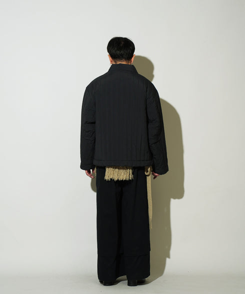 H163 / 着用サイズ: S ブラック トップス:217163 ボトムス:217165