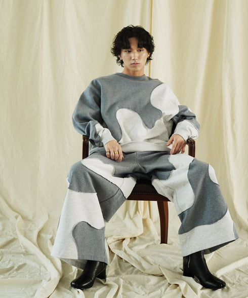 H175 / 着用サイズ: L 杢グレー
着用ボトムス:217178