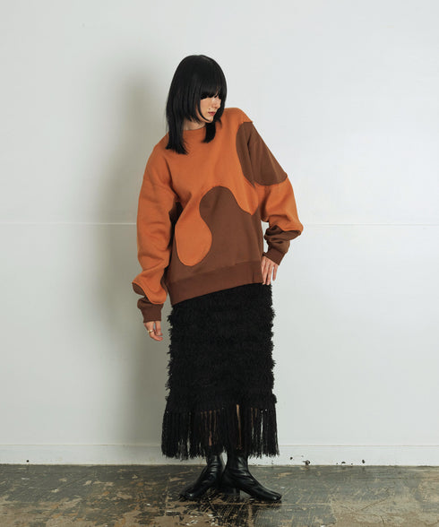 H167 / 着用サイズ: M オレンジ
着用ボトムス:217155