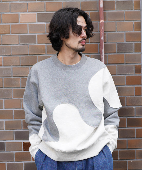 H175 / 着用サイズ:M 杢グレー 着用ボトムス:218708