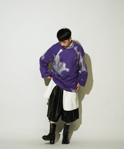 H163 / 着用サイズ: S パープル トップス:217167