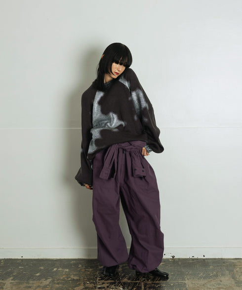 H167 / 着用サイズ:M ブラック 着用ボトムス:217160