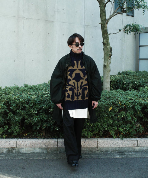 H163 / 着用サイズ: S ネイビー インナー:217170