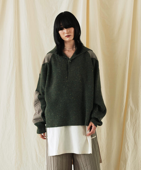 H167 / 着用サイズ: M カーキ
着用インナー:217170 ボトムス:217176