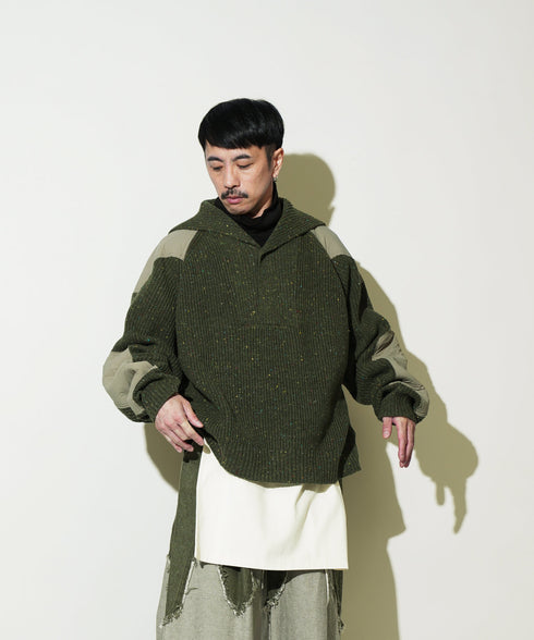 H163 / 着用サイズ: S カーキ
着用インナー:217170 ボトムス:217152