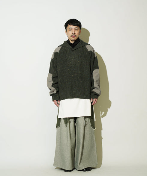 H163 / 着用サイズ: S カーキ
着用インナー:217170 ボトムス:217152