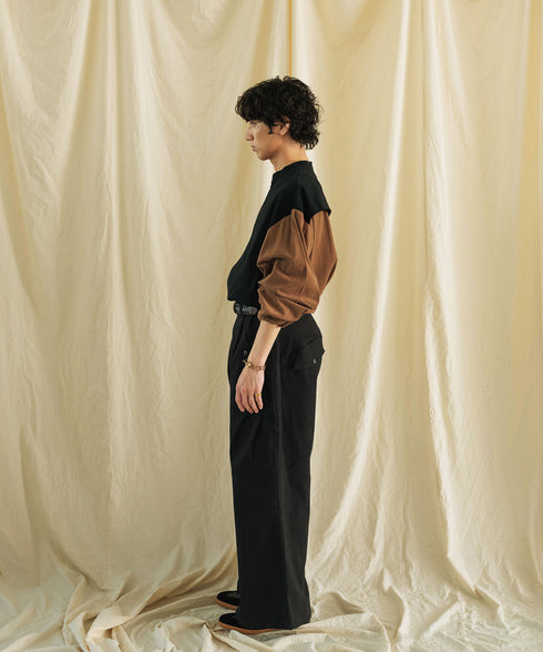 H175 / 着用サイズ: L ブラック トップス:217159