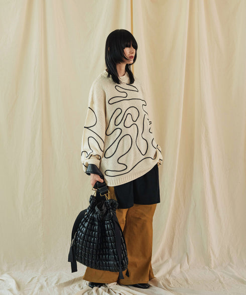 H167 / 着用サイズ: M マスタード トップス:217317 インナー:217170 バッグ:216864