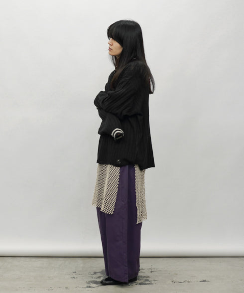 H177 / 着用サイズ:L パープル 着用トップス:218716