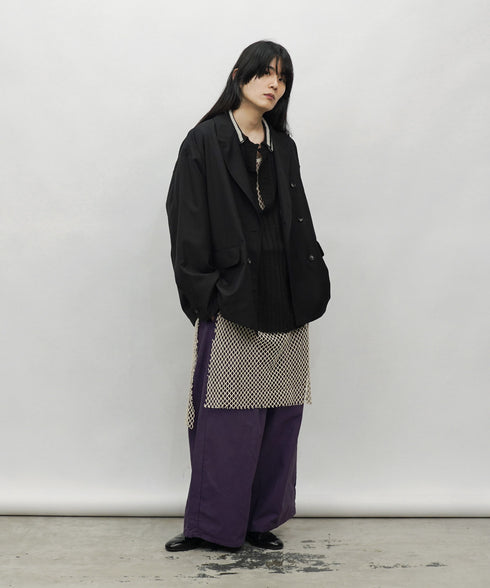 H177 / 着用サイズ:L パープル 着用トップス:218716