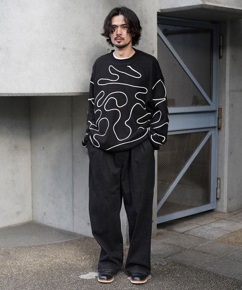 H175 / 着用サイズ:M ブラック 着用ボトムス:218711