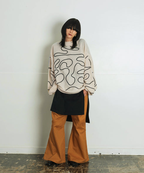 H167 / 着用サイズ:M オフホワイト 着用トップス: x 着用インナー:217210 着用ボトムス:217177