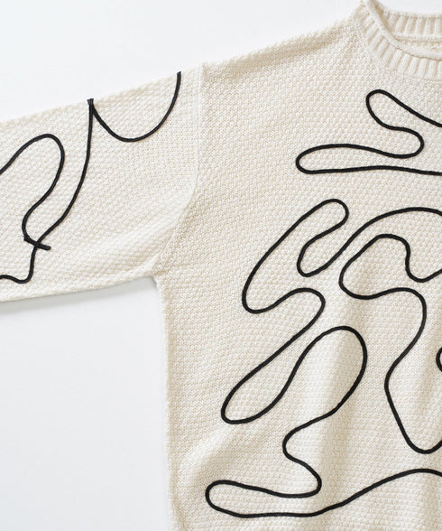 オフホワイト袖ぐり