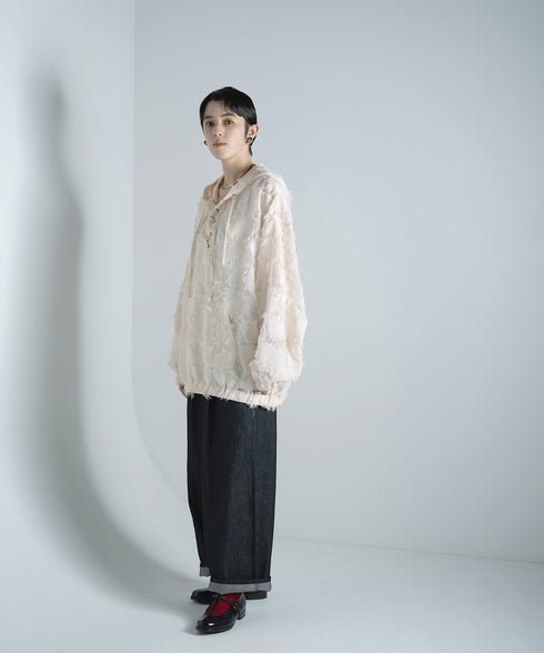 H167 / 着用サイズ: M*アイボリー インナー:217749 ボトムス:217647