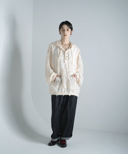 H167 / 着用サイズ: M*アイボリー インナー:217749 ボトムス:217647