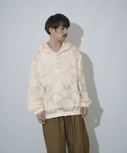 H163 / 着用サイズ: S*アイボリー インナー:217749 ボトムス:217647