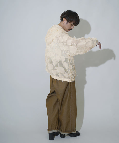 H163 / 着用サイズ: S*アイボリー インナー:217749 ボトムス:217647