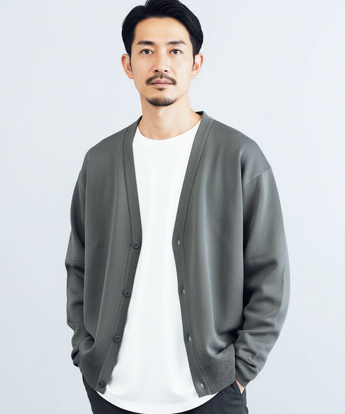 ウォッシャブルミラノリブカーディガン
