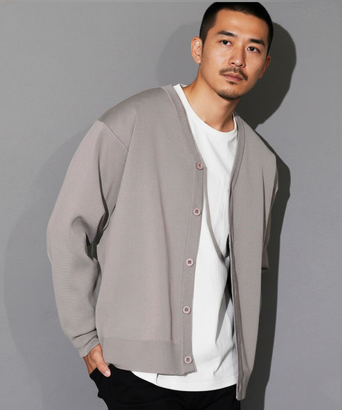 ウォッシャブルミラノリブカーディガン