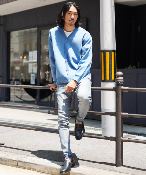 スモークブルー MODEL : KAI 181cm 68kg Lsize