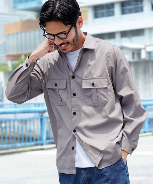 サファリ長袖シャツ