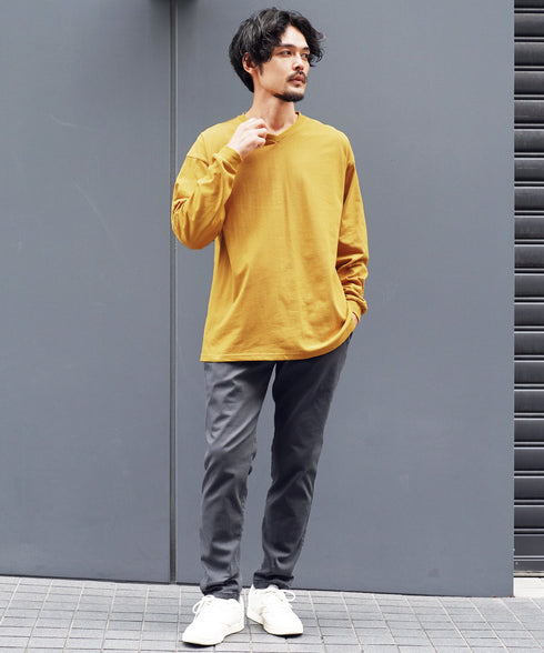 マスタード MODEL : PEKEPON 175cm 60kg Lsize