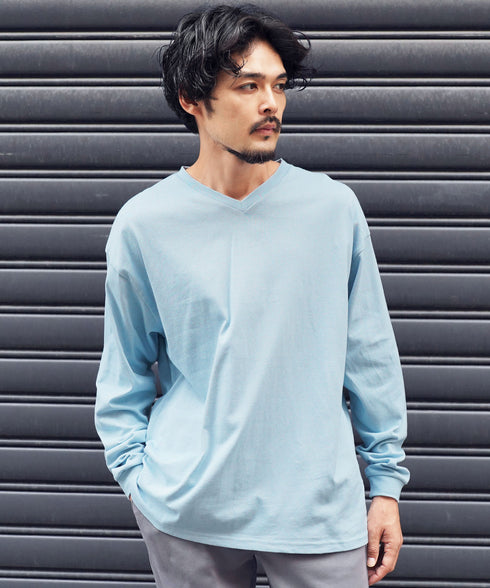 ライトアッシュブルー MODEL : PEKEPON 175cm 60kg Lsize