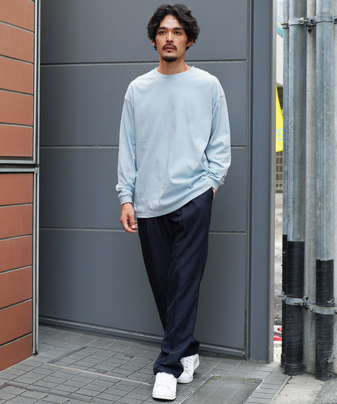 ライトアッシュブルー MODEL : PEKEPON 175cm 60kg Lsize