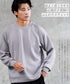 ラグラン切替ライトスウェット | スウェット トレーナー メンズ プルオーバー ダブルフェイス クルーネック アンチピリング 抗ピリ