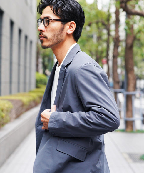 ジャケット専用ニット | ニット セーター 襟高 メンズ ウォッシャブル ジャケニット クルーネック 薄手 洗える ビジネス