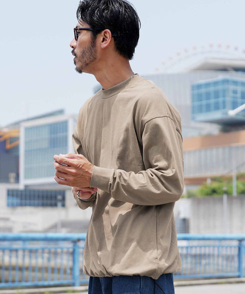 ドローコードロンTサイドポケット付ルーズシルエット