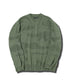 カモフラ ジャガードニット クルーネック セーター ロングスリーブ