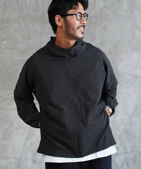 撥水微メッシュマンパーパッカブルジャケット