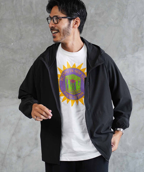 撥水微メッシュマンパーパッカブルジャケット