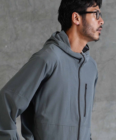 撥水微メッシュマンパーパッカブルジャケット