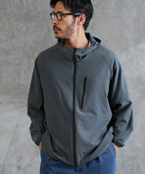 撥水微メッシュマンパーパッカブルジャケット