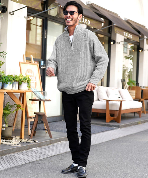 ミックスグレー MODEL : GO 180cm 66kg Lsize