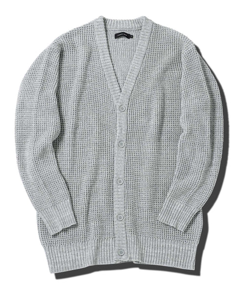 ワッフルカーディガン