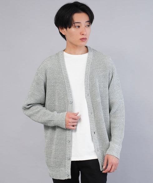 ワッフルカーディガン