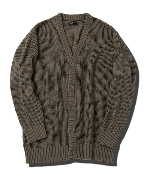 ワッフルカーディガン