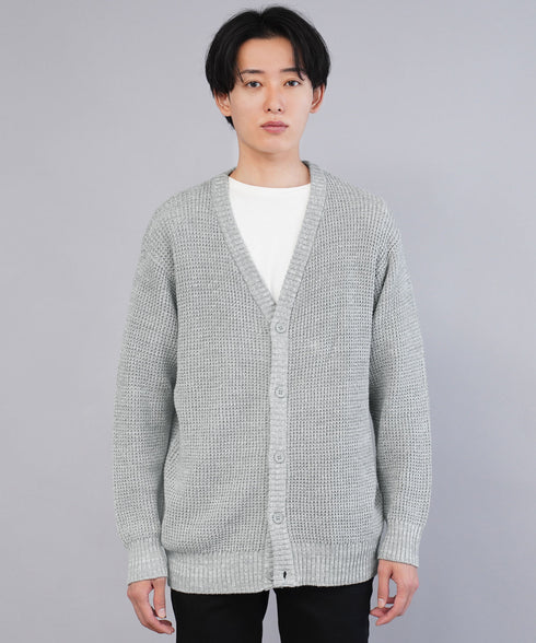 ワッフルカーディガン