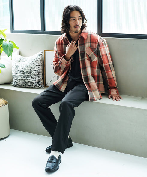 ブラック MODEL :KAI 181cm 68kg Lsize