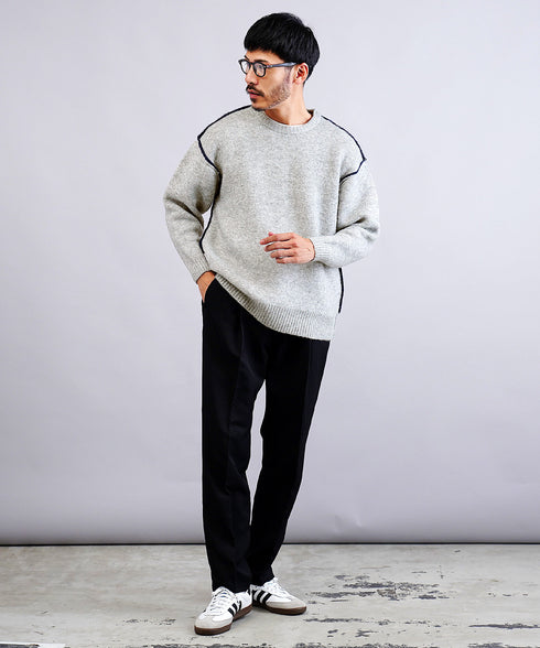 グレー/ネイビー MODEL : GO 180cm 66kg Lsize