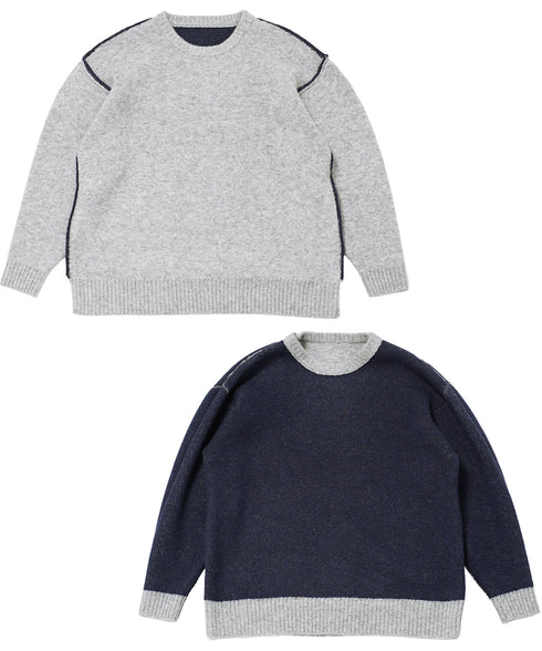 グレー/ネイビー