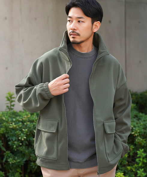 コーデユロイビックシルエット裏起毛ブルゾン