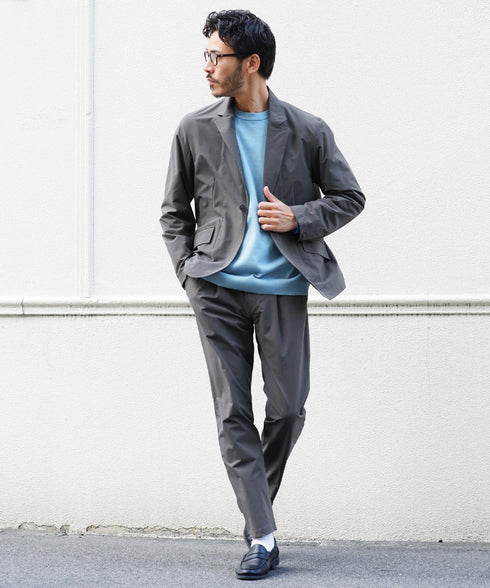 撥水 テーパードパンツ | ストレッチ パンツ ボトムス イージーパンツ スラックス スリム ストレッチパンツ オフィスカジュアル ビジネスカジュアル