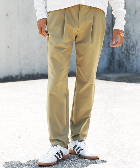 撥水 テーパードパンツ | ストレッチ パンツ ボトムス イージーパンツ スラックス スリム ストレッチパンツ オフィスカジュアル ビジネスカジュアル