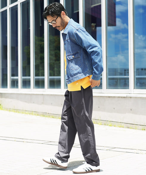 撥水セミワイドパンツ